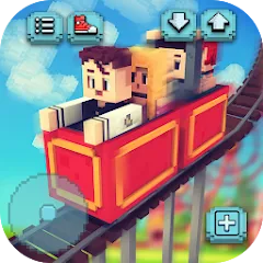 Взломанная Theme Park Craft: Build & Ride [MOD: безлимитные деньги и ресурсы] на Андроид