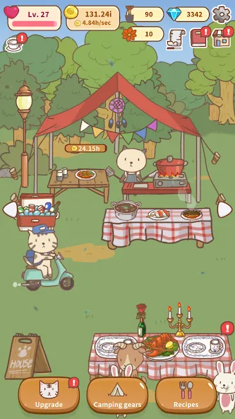 Взломанная Animal Camping: Idle Camp [MOD: много денег и все открыто] на Андроид — скриншот 5