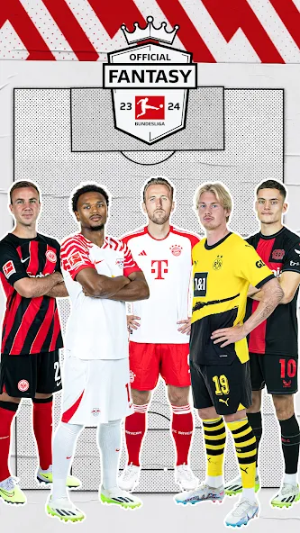 Взломанная Bundesliga Fantasy Manager [MOD: безлимитные монеты и энергия] на Андроид — скриншот 1
