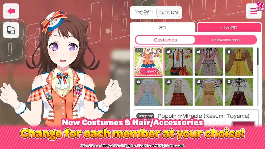 BanG Dream! Girls Band Party! [MOD: безлимитные ресурсы и все персонажи] (Бесплатно / APK) — скриншот 3
