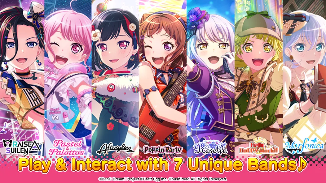 BanG Dream! Girls Band Party! [MOD: безлимитные ресурсы и все персонажи] (Бесплатно / APK) — скриншот 4