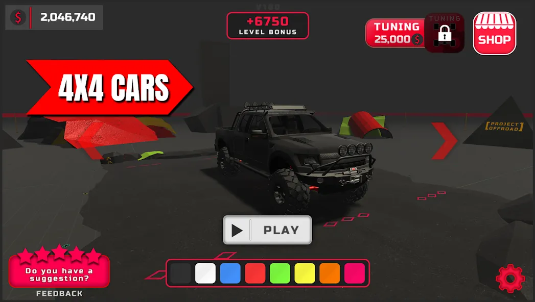 [Project : Offroad] [MOD: безлимитные деньги и топливо] последняя версия — скриншот 4