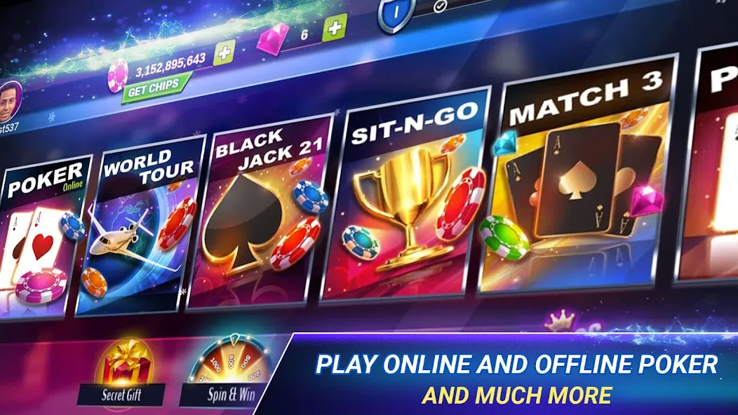 Скачать Poker Zmist - Offline & Online [MOD: безлимитные фишки и открытые столы] на телефон — скриншот 2