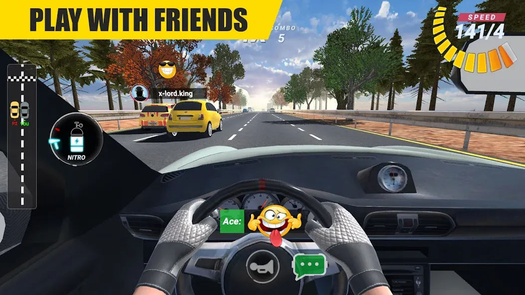 Racing Online:Car Driving Game [MOD: без рекламы и много денег] (Бесплатно / APK) — скриншот 2