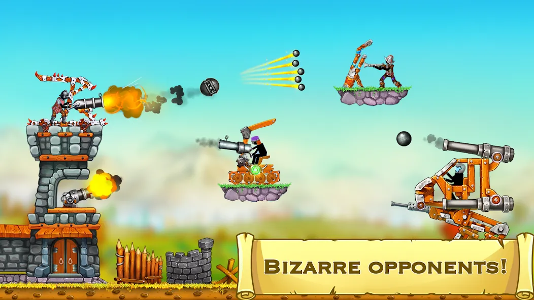 The Catapult 2 : bone masters [MOD: безлимитные монеты и усиленная катапульта] последняя версия — скриншот 3