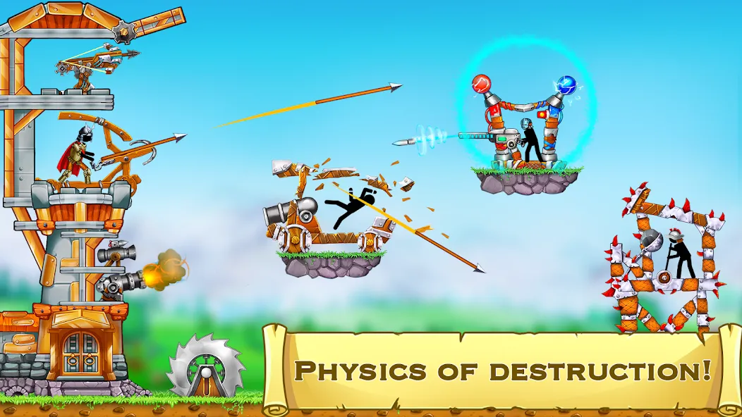 The Catapult 2 : bone masters [MOD: безлимитные монеты и усиленная катапульта] последняя версия — скриншот 5