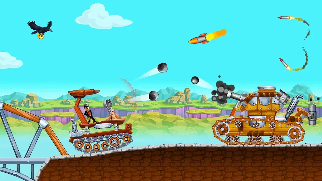 The Tank: Stick pocket hill [MOD: безлимитные деньги и оружие] на Андроид — скриншот 4