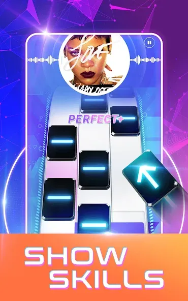 Скачать Beat Tiles: Music Game [MOD: разблокированы все песни и уровни] — скриншот 4