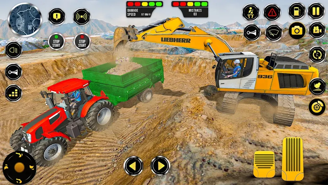 Скачать Construction Machine Real JCB [MOD: безлимитные деньги и все машины открыты] на телефон — скриншот 1