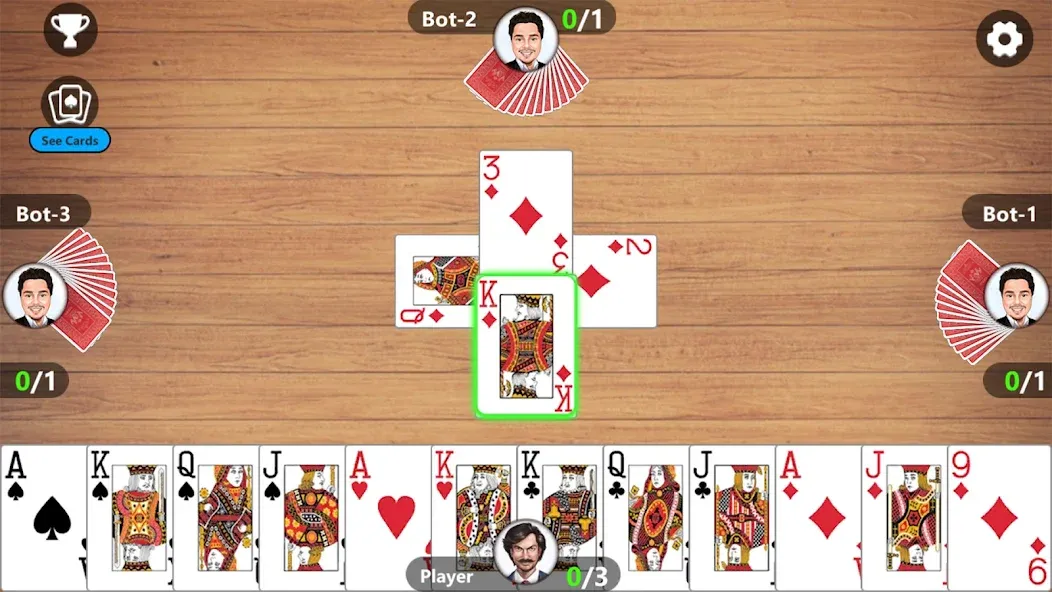 Callbreak Master 3 - Card Game [MOD: без рекламы и подсказки] (Бесплатно / APK) — скриншот 2