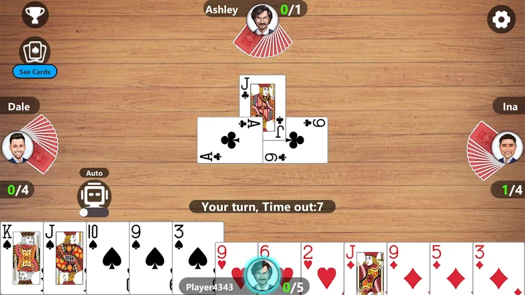 Callbreak Master 3 - Card Game [MOD: без рекламы и подсказки] (Бесплатно / APK) — скриншот 3