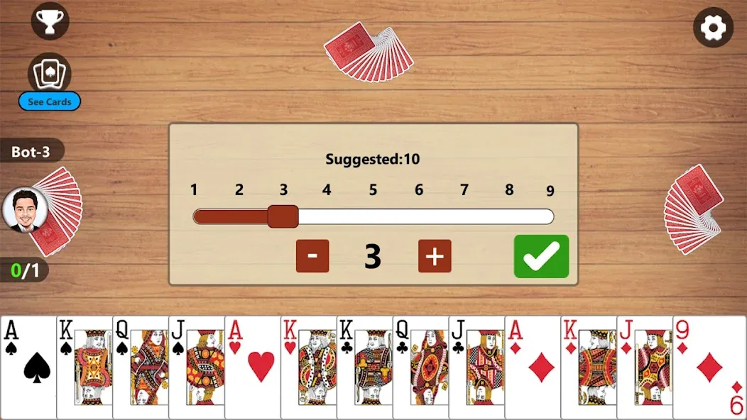 Callbreak Master 3 - Card Game [MOD: без рекламы и подсказки] (Бесплатно / APK) — скриншот 5