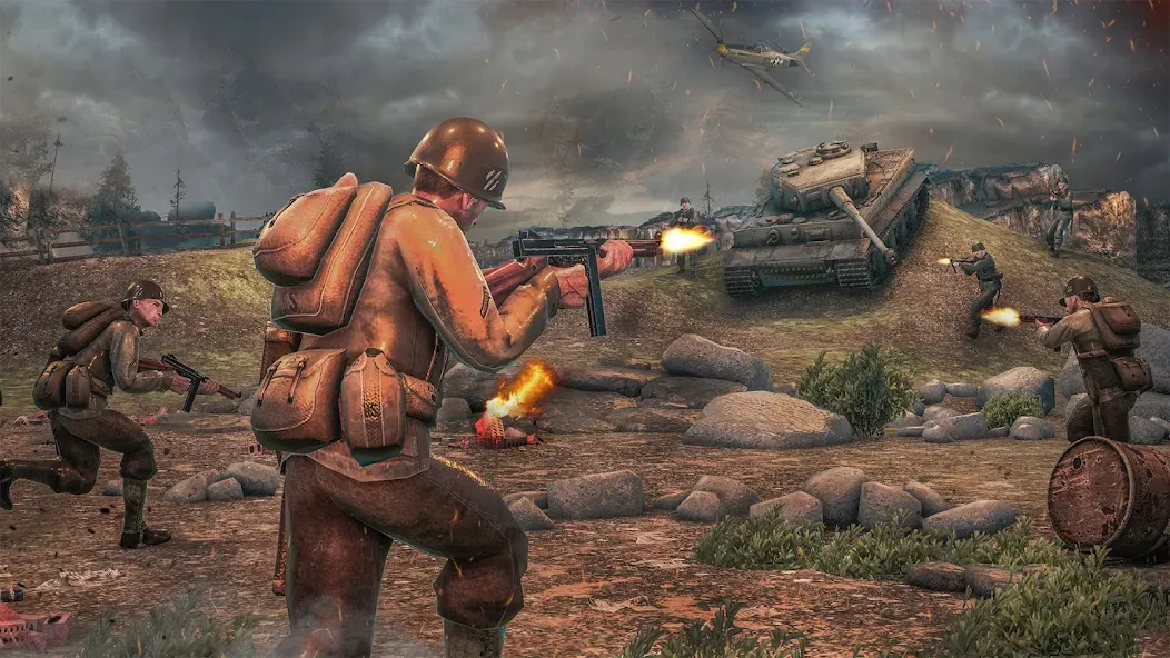 Скачать взлом Medal of War – WW2 Games 2024 [MOD: безлимитные деньги и оружие] — скриншот 1