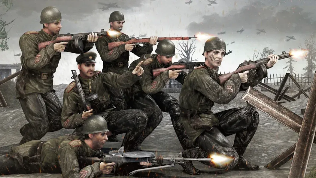 Скачать взлом Medal of War – WW2 Games 2024 [MOD: безлимитные деньги и оружие] — скриншот 2