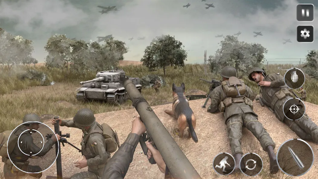 Call Of Courage : WW2 Shooting [MOD: безлимитные боеприпасы и здоровье] последняя версия — скриншот 3