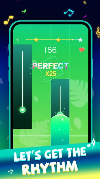 Beat Piano Dance:music game [MOD: новые песни и открыты все уровни] последняя версия — скриншот 3