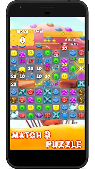 Скачать Candy 2024-Candy Match 3 Game [MOD: безлимитные жизни и подсказки] — скриншот 2