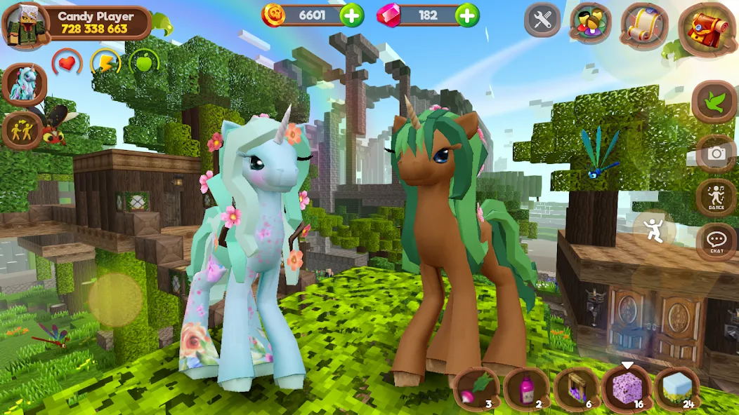 Скачать взлом Pony World Craft [MOD: безлимитные ресурсы и открыты все пони] — скриншот 3