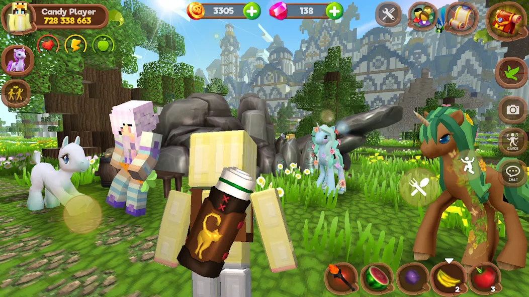 Скачать взлом Pony World Craft [MOD: безлимитные ресурсы и открыты все пони] — скриншот 4