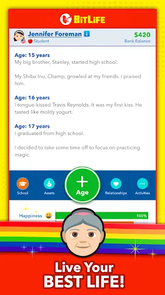 Скачать BitLife - Life Simulator [MOD: безлимитные деньги и премиум функции] на телефон — скриншот 4