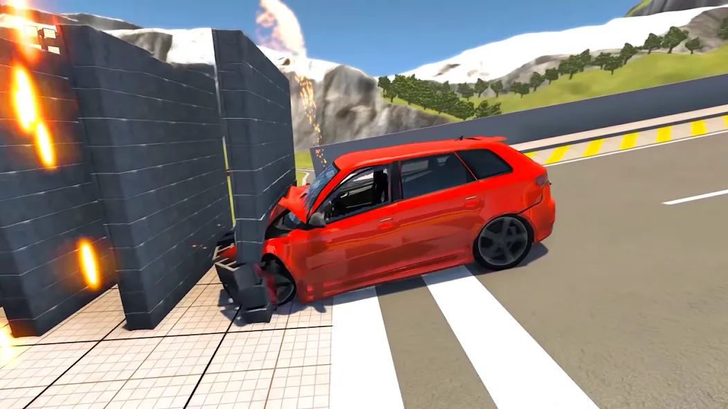 Скачать Beam Drive Road Crash 3D Games [MOD: безлимитные деньги и все машины открыты] на телефон — скриншот 3