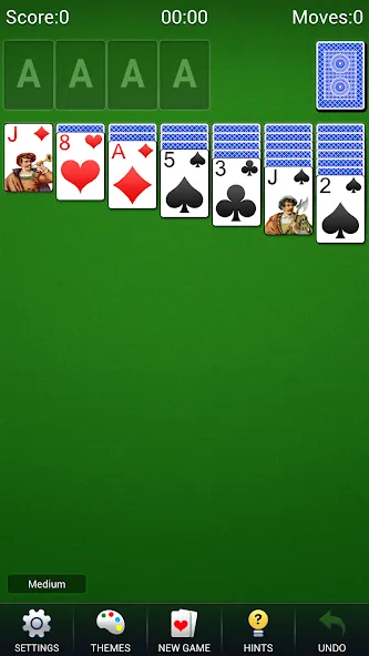 Solitaire -Klondike Card Games [MOD: без рекламы и безлимитные подсказки] на Андроид — скриншот 1