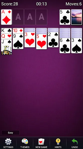 Solitaire -Klondike Card Games [MOD: без рекламы и безлимитные подсказки] на Андроид — скриншот 3