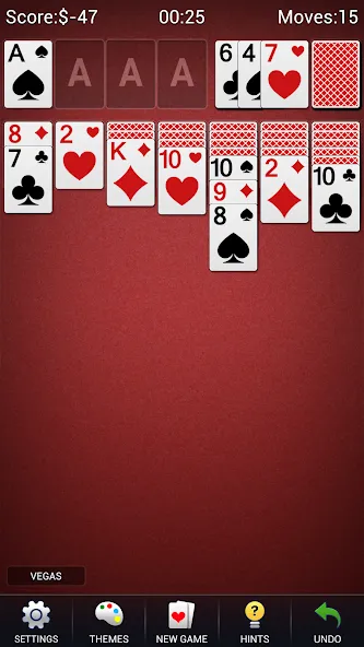 Solitaire -Klondike Card Games [MOD: без рекламы и безлимитные подсказки] на Андроид — скриншот 5