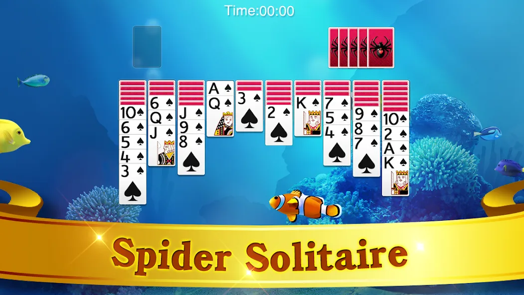 Spider Solitaire [MOD: безлимитные подсказки и отмены ходов] (Бесплатно / APK) — скриншот 5