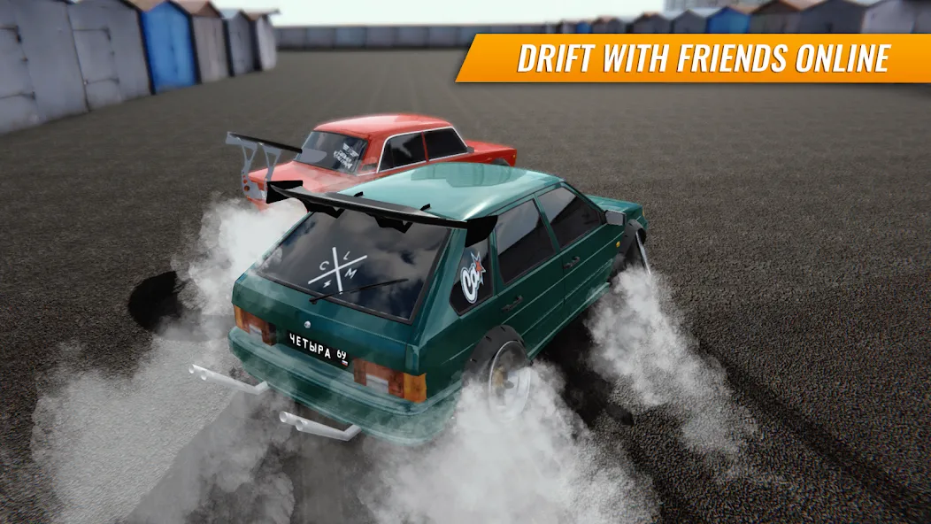 Russian Car Drift [MOD: безлимитные деньги и машины] (Бесплатно / APK) — скриншот 1