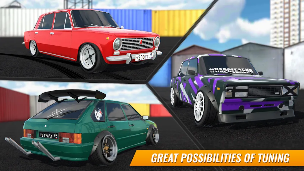 Russian Car Drift [MOD: безлимитные деньги и машины] (Бесплатно / APK) — скриншот 2