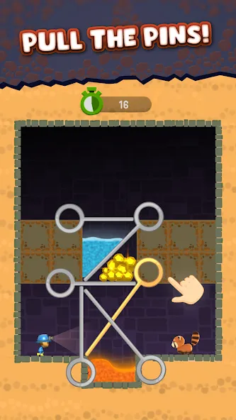 Mine Rescue: Gold Mining Games [MOD: безлимитные деньги и алмазы] последняя версия — скриншот 2