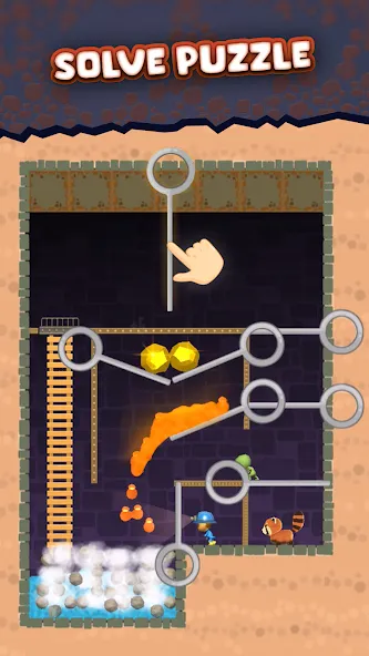 Mine Rescue: Gold Mining Games [MOD: безлимитные деньги и алмазы] последняя версия — скриншот 4