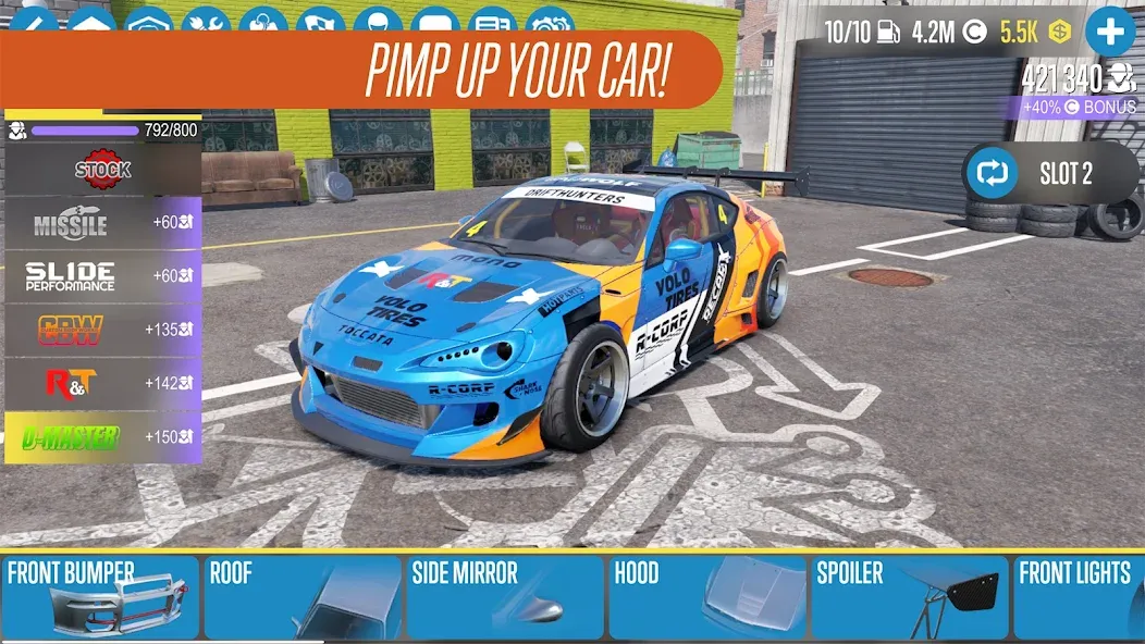 Скачать CarX Drift Racing 2 [MOD: безлимитные деньги и тюнинг] на телефон — скриншот 5