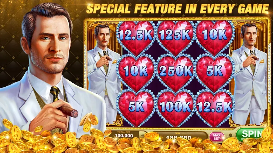 Slots Rush: Vegas Casino Slots [MOD: безлимитные монеты и бонусы] на Андроид — скриншот 1