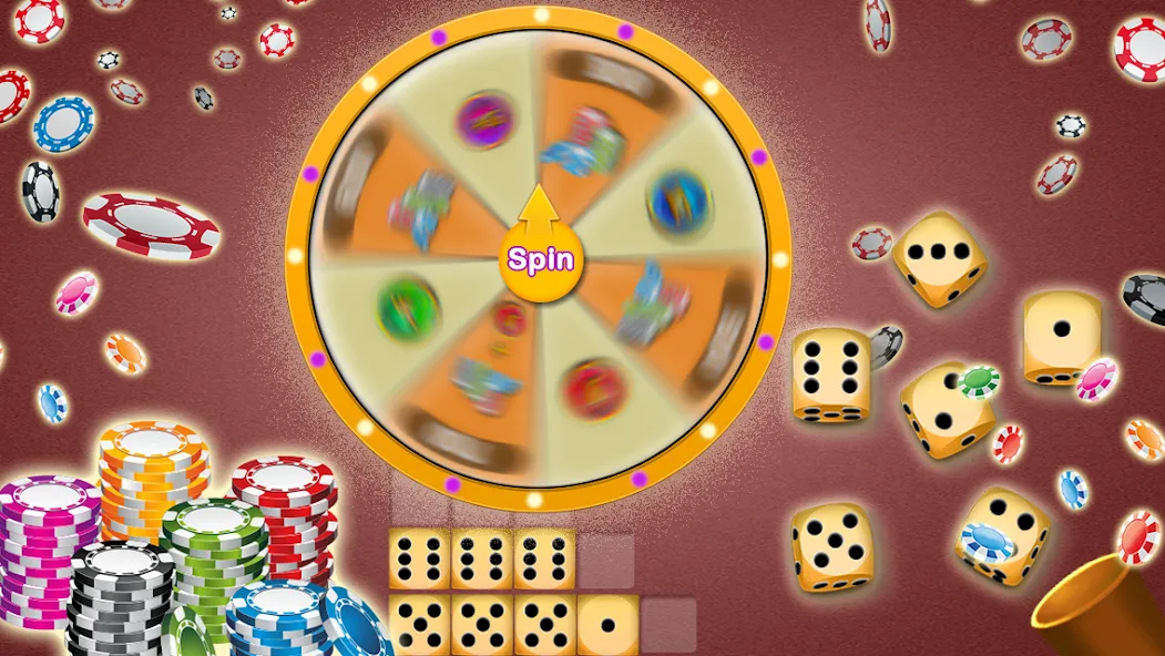 Скачать взлом Farkle - Dice Game [MOD: безлимитные броски и высокие очки] — скриншот 3