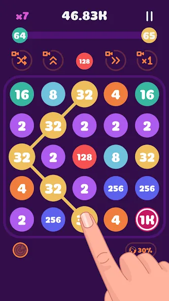 Взломанная Connect the Pops! [MOD: без рекламы и много монет] на Андроид — скриншот 5