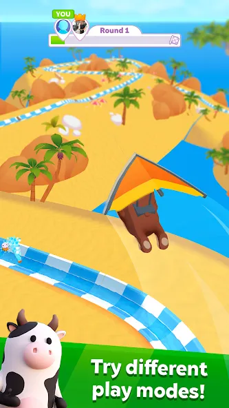 aquapark.io [MOD: безлимитные монеты и ускорение] (Бесплатно / APK) — скриншот 2