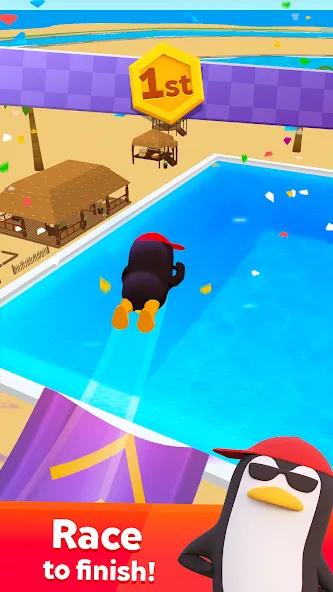 aquapark.io [MOD: безлимитные монеты и ускорение] (Бесплатно / APK) — скриншот 4