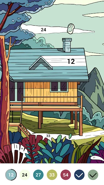 Casual Color - Color by Number [MOD: открыты все раскраски и уровни] — Скачать бесплатно (APK) — скриншот 3