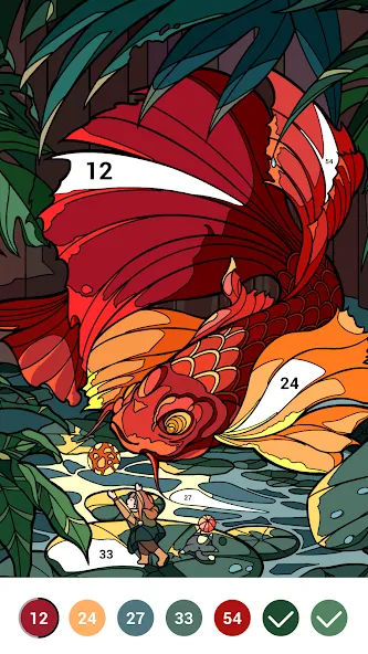 Casual Color - Color by Number [MOD: открыты все раскраски и уровни] — Скачать бесплатно (APK) — скриншот 5