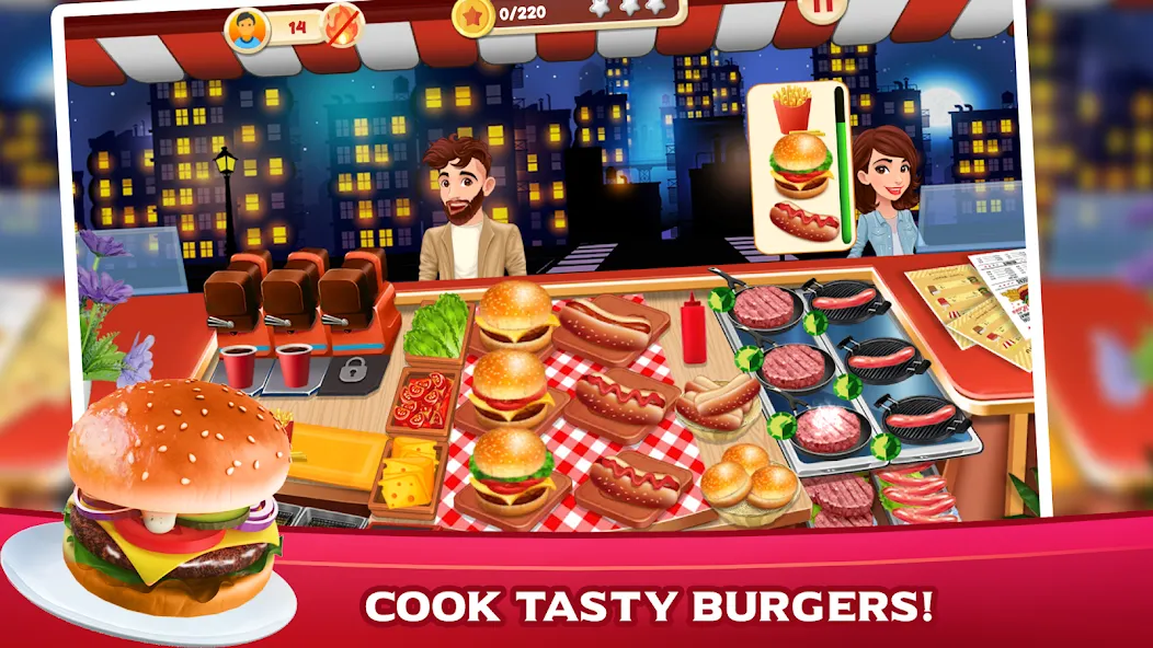 Скачать Cooking Mastery: Kitchen games [MOD: много монет и все рецепты] — скриншот 1