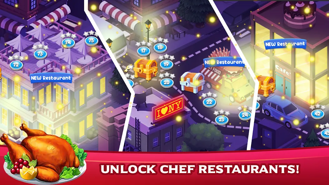 Скачать Cooking Mastery: Kitchen games [MOD: много монет и все рецепты] — скриншот 2