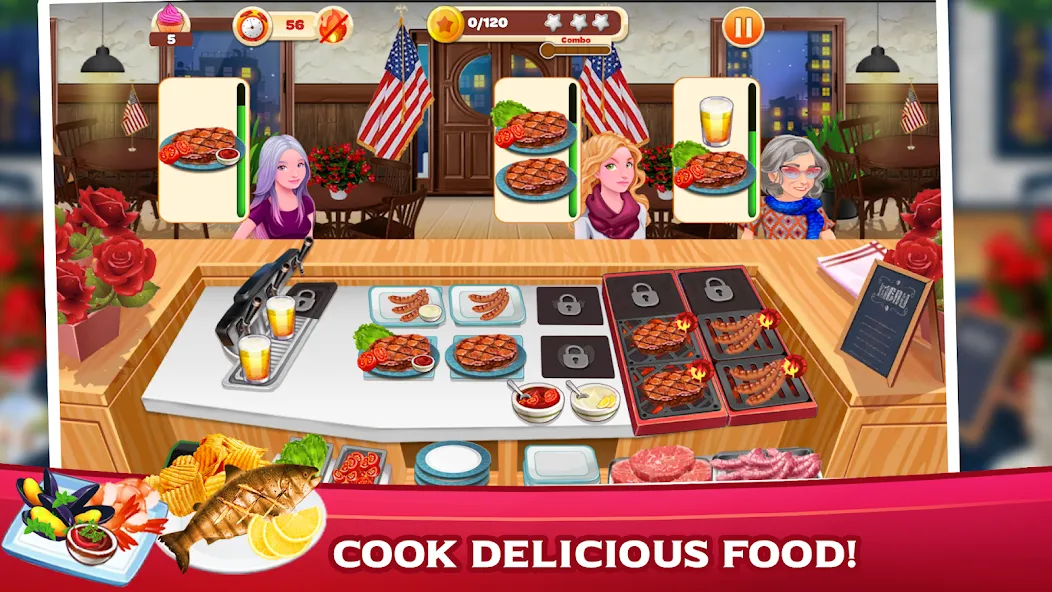 Скачать Cooking Mastery: Kitchen games [MOD: много монет и все рецепты] — скриншот 3