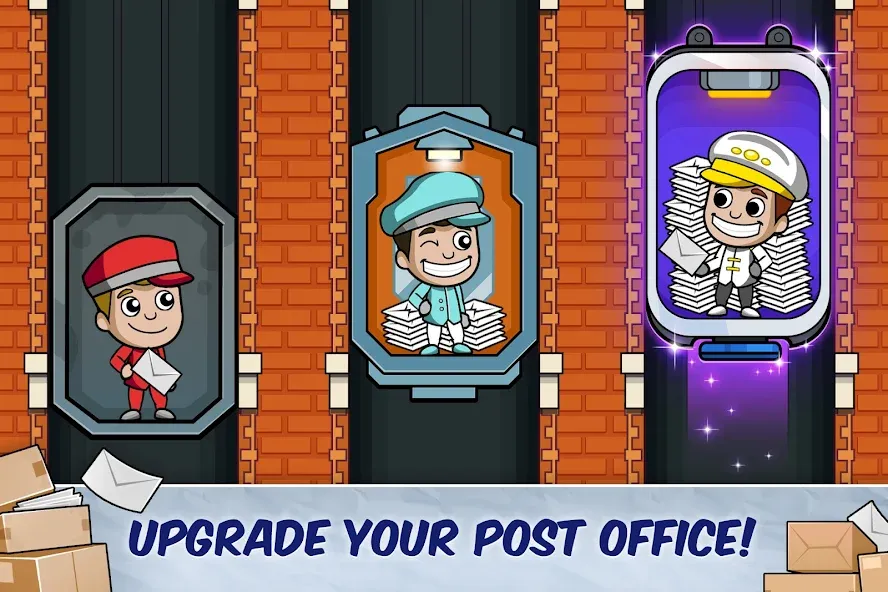 Idle Mail Tycoon [MOD: безлимитные деньги и бонусы] на Андроид — скриншот 4