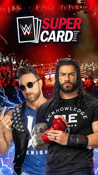 Скачать WWE SuperCard - Battle Cards [MOD: безлимитные деньги и все карты] на телефон — скриншот 1