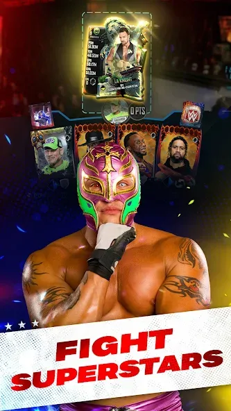 Скачать WWE SuperCard - Battle Cards [MOD: безлимитные деньги и все карты] на телефон — скриншот 4