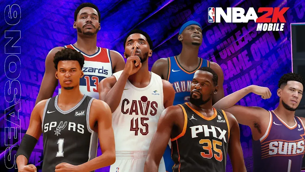 Скачать NBA 2K Mobile Basketball Game [MOD: безлимитные деньги и усиленные игроки] на телефон — скриншот 1