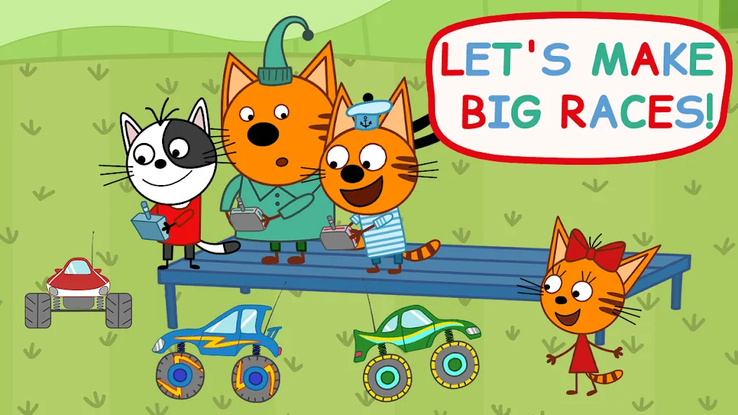 Kid-E-Cats: Kids Monster Truck [MOD: безлимитные деньги и все машины открыты] на Андроид — скриншот 1
