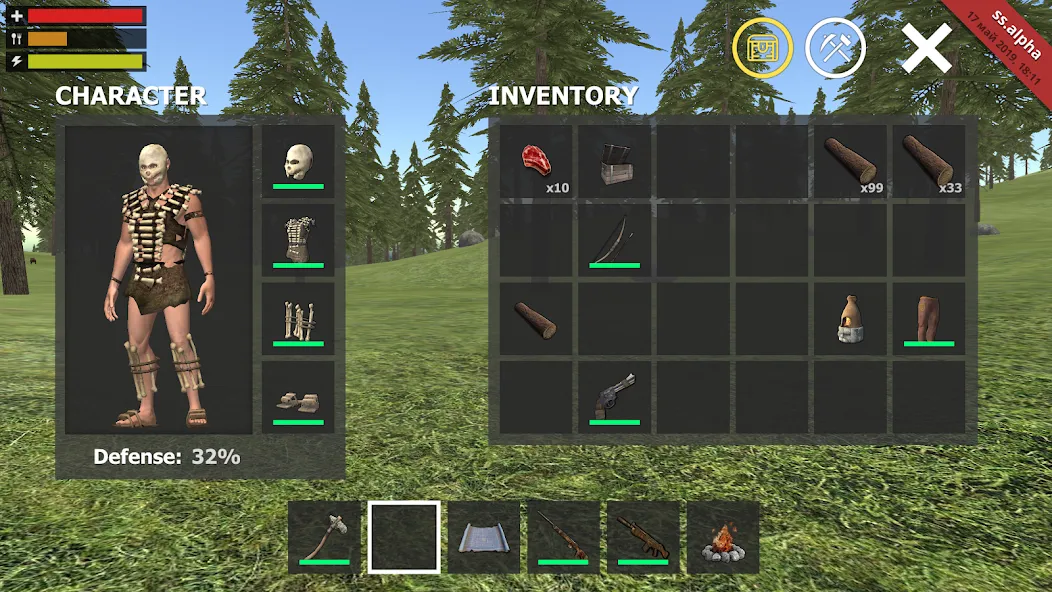 Survival Simulator [MOD: много ресурсов и нет голода] — Скачать бесплатно (APK) — скриншот 3